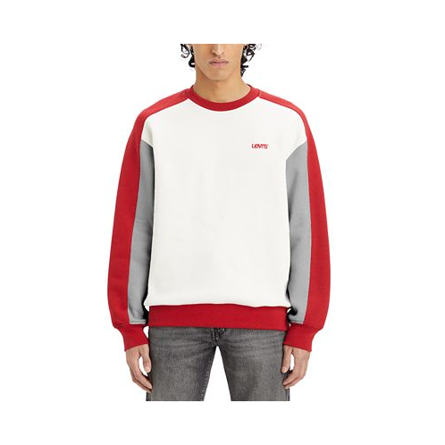 Levis Mens Relaxed-Fit Colorblocked Logo Sweatshirt