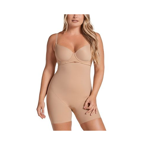 Leonisa Womens Strapless Sculpting Step-in Body Shaper with Short Bottom
