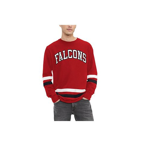 Tommy Hilfiger Mens Red Black Atlanta Falcons Nolan Long Sleeve T-shirt