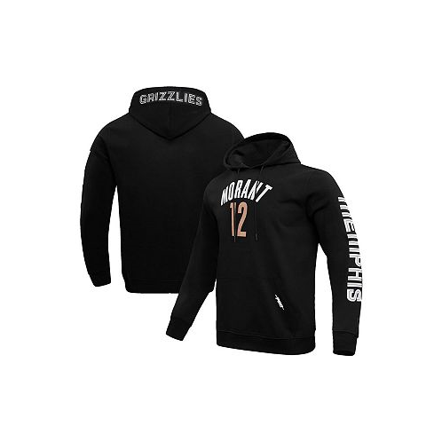 Pro Standard Mens Ja Morant Black Memphis Grizzlies 2023/24 City Edition Name and Number Pullover Hoodie