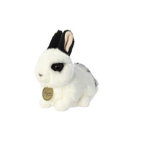 Aurora Small Rex Rabbit Miyoni Realistic Plush Toy White 8