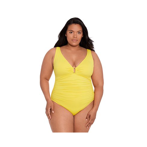 POLO Ralph Lauren Plus Size Ruched One-Piece Swimsuit