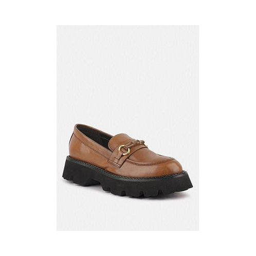 Rag & Co CHEVIOT Womens Chunky Leather Loafers