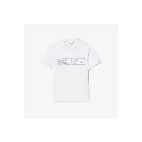 Lacoste Mens Cotton Jersey Printed Lounge T-shirt