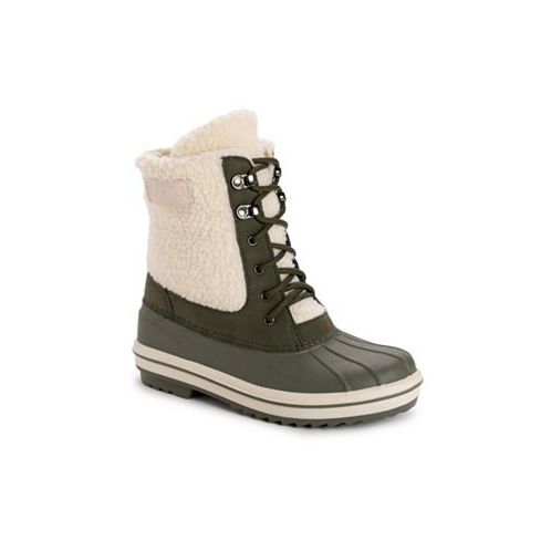 MUK LUKS Womens Kinsley Kendall Boots Olive