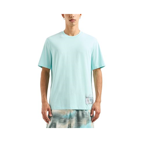 A|X Armani Exchange Mens Short Sleeve Patch Logo Cotton T-Shirt