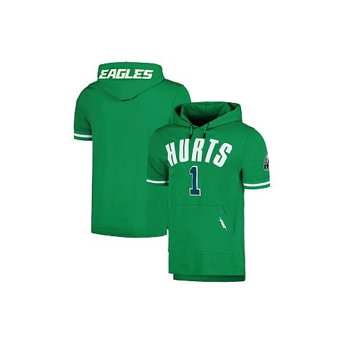 Pro Standard Mens Jalen Hurts Kelly Green Philadelphia Eagles Player Name and Number Hoodie T-shirt