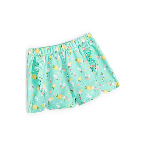 First Impressions Baby Girls French-Terry Floral-Print Shorts