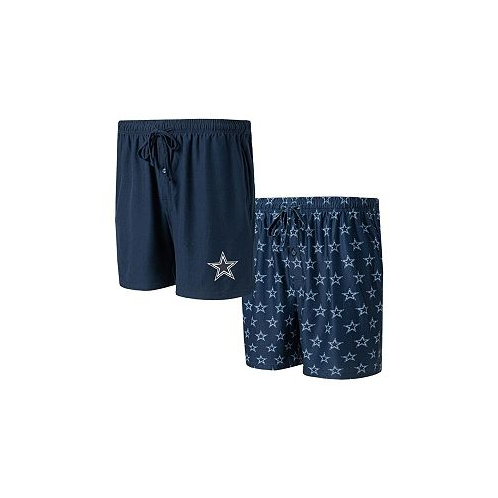 Concepts Sport Mens Navy Dallas Cowboys Gauge Jam Two-Pack Shorts Set