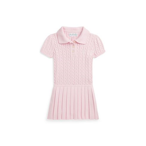 Polo Ralph Lauren Baby Girls Mini Cable Cotton Blend Polo Dress