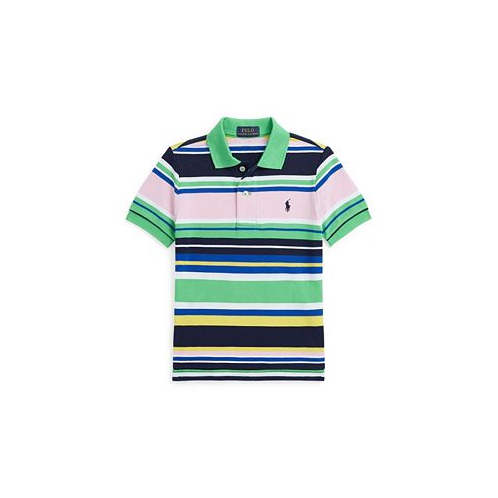 Polo Ralph Lauren Toddler and Little Boys Striped Cotton Mesh Polo Shirt