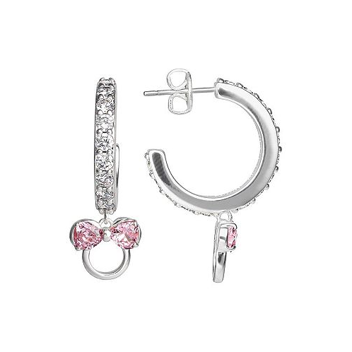 Disney Minnie Mouse Cubic Zirconia Hoop Earrings Officially Licensed