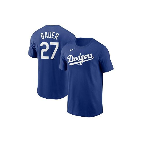 Nike Mens Trevor Bauer Royal Los Angeles Dodgers Name and Number T-shirt