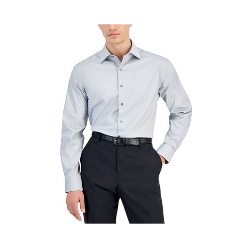 Alfani Mens Regular-Fit Temperature Regulating Solid Dress Shirt