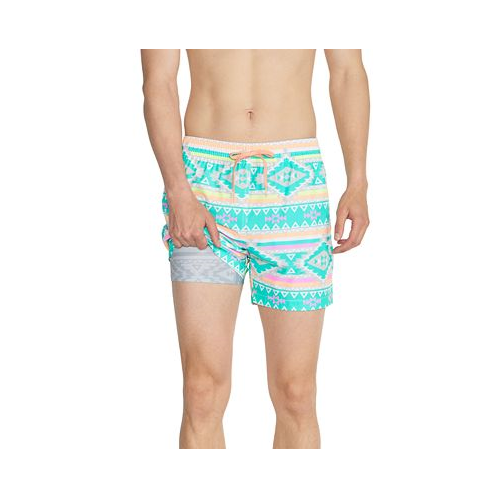 Chubbies Mens The En Fuegos Quick-Dry 5-1/2 Swim Trunks with Boxer Brief Liner