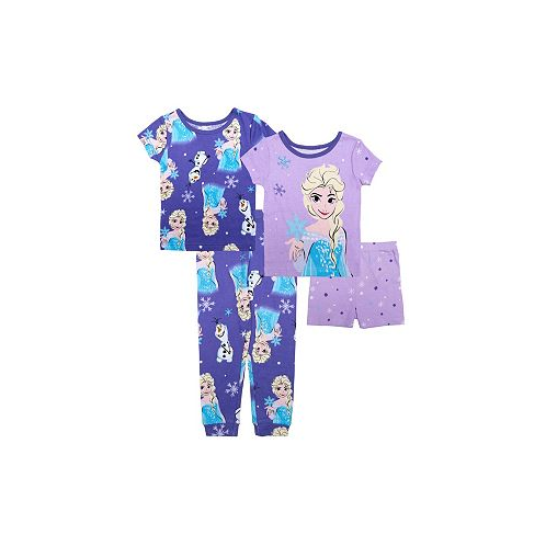 Frozen Toddler Girls Cotton 4 Piece Pajama Set