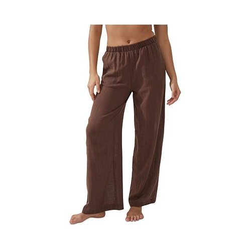 COTTON ON Womens Relaxed Beach Pants Cover-Up