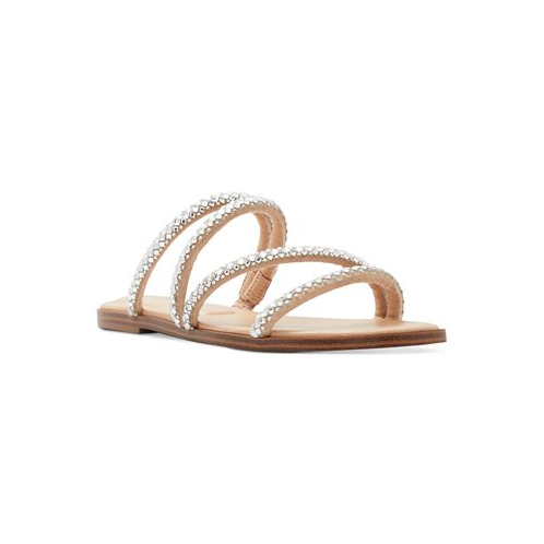 ALDO Womens Triton Rhinestone Strappy Slide Sandals