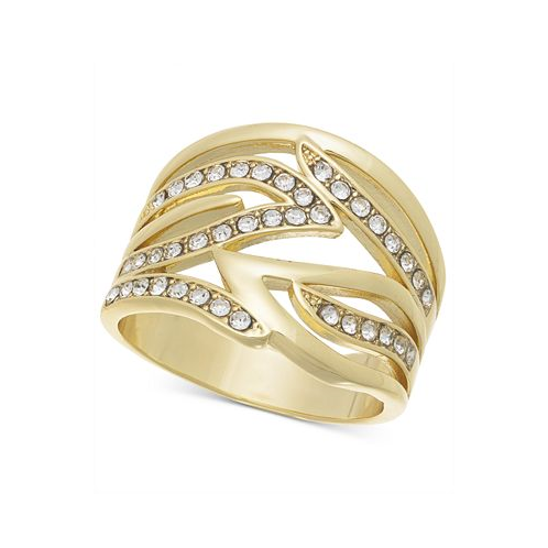I.N.C. International Concepts Gold-Tone Pave Flame Ring
