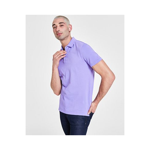 A|X Armani Exchange Mens Regular-Fit Solid Pique Polo Shirt