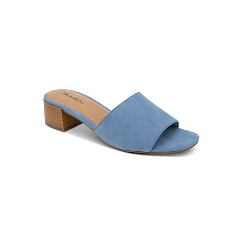 Style & Co Womens Camillaa Block-Heel Slide Sandals