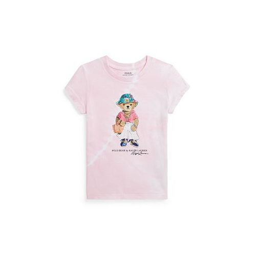 Polo Ralph Lauren Toddler and Little Girls Polo Bear Tie-Dye Cotton Jersey T-shirt