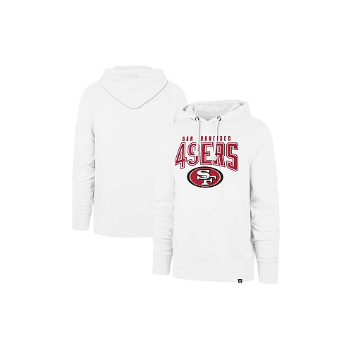 47 Brand Mens White San Francisco 49ers Elements Arch Headline Pullover Hoodie