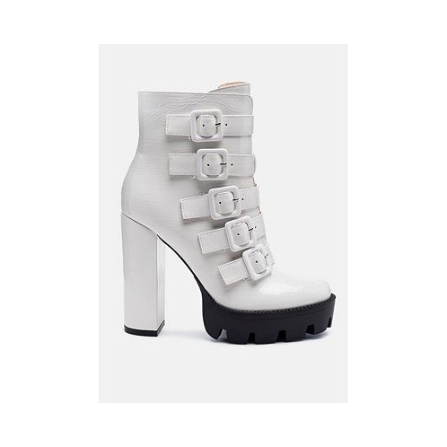 London Rag ouzaki high block heeled boots