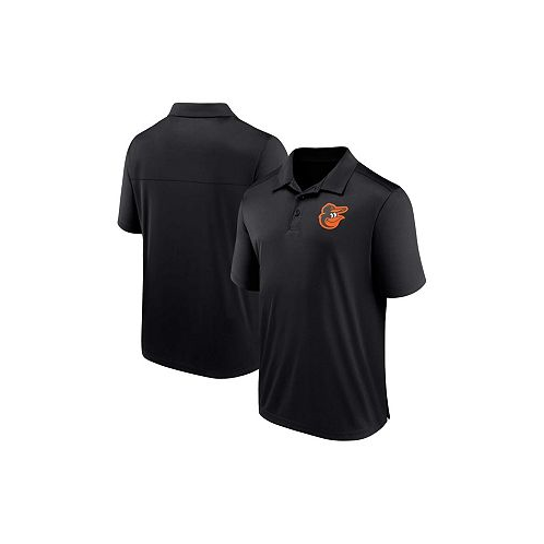 Fanatics Mens Black Baltimore Orioles Logo Polo Shirt