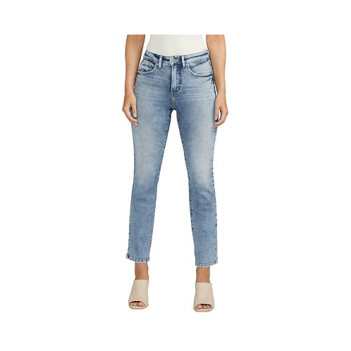 Silver Jeans Co. Womens Isbister High Rise Straight Leg Jeans
