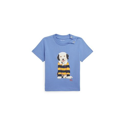 Polo Ralph Lauren Baby Boys Dog Print Cotton Jersey T Shirt