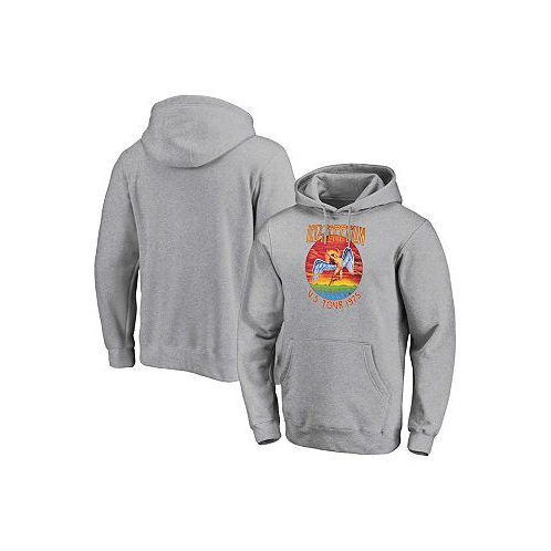 Philcos Mens and Womens Led Zeppelin Heather Gray Graphic Pullover Hoodie