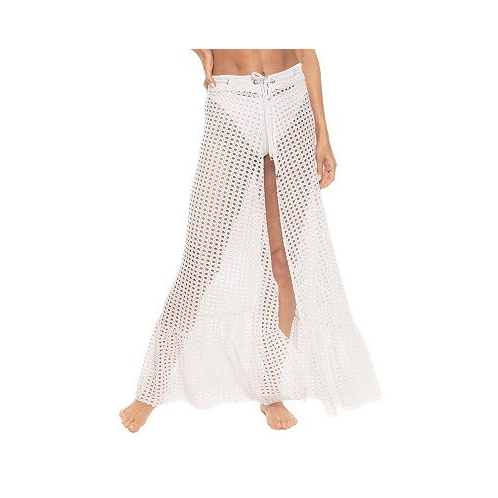 Guria Beachwear Womens Lattice Maxi Skirt Cover-up