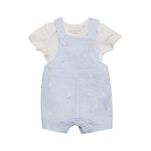 GUESS Baby Boy Short Sleeve Bodysuit and Romper Set