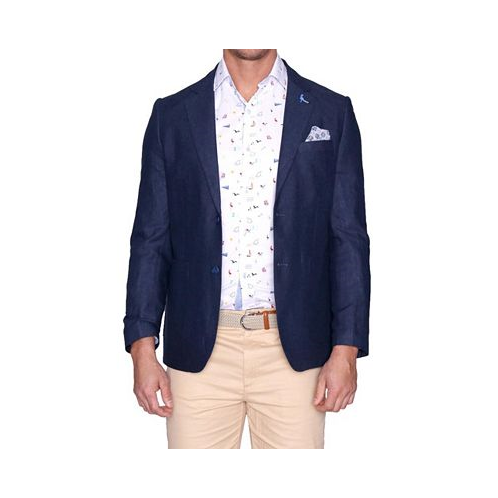 Tailorbyrd Mens Linen Cotton Solid Textured Sportcoat