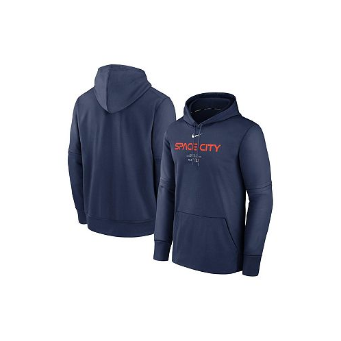 Nike Mens Navy Houston Astros City Connect Practice Performance Pullover Hoodie