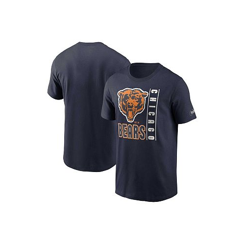 Nike Mens Navy Chicago Bears Lockup Essential T-shirt