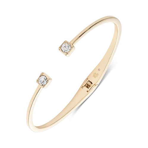 POLO Ralph Lauren Gold-Tone Crystal Cuff Bracelet