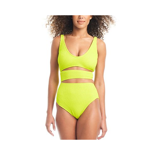 Bar III Womens Cut-Out One-Piece Swimsuit