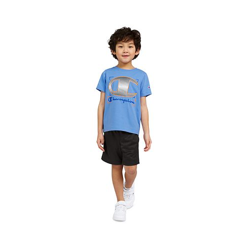 Champion Little Boys Logo Graphic T-Shirt & Shorts 2 Piece Set