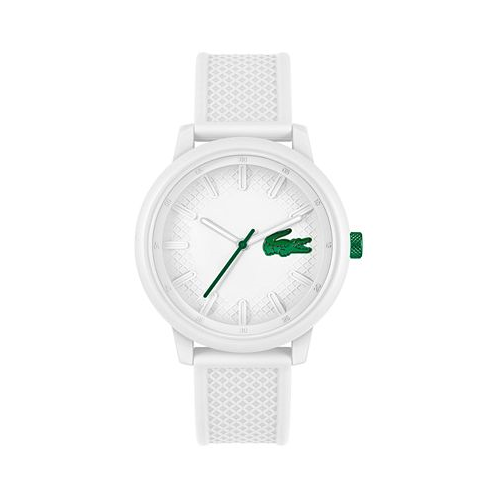 Lacoste Unisex L.12.12. White Silicone Strap Watch 48mm