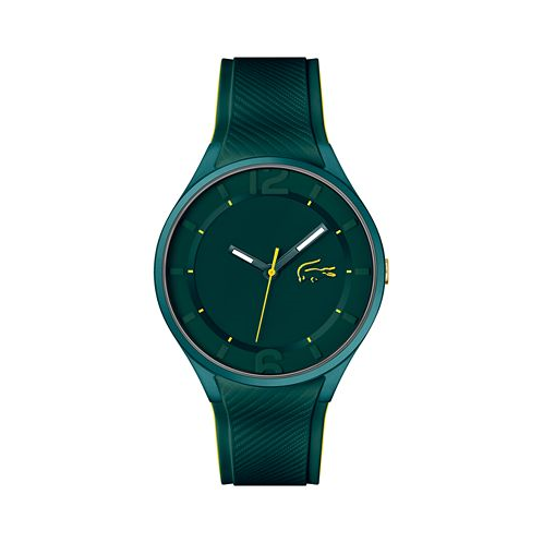 Lacoste Mens Ollie Green Silicone Strap Watch 44mm