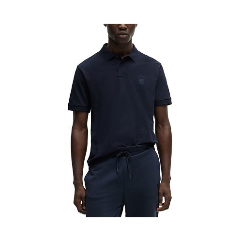 Hugo Boss Mens Logo Patch Slim-Fit Polo Shirt