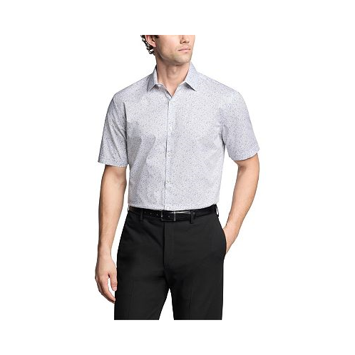 Van Heusen Mens Flex Collar Slim Fit Short Sleeve Dress Shirt