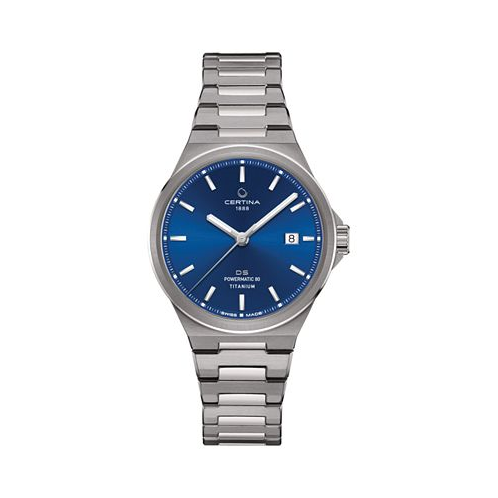 Certina Unisex Swiss Automatic DS-7 Powermatic 80 Titanium Bracelet Watch 39mm