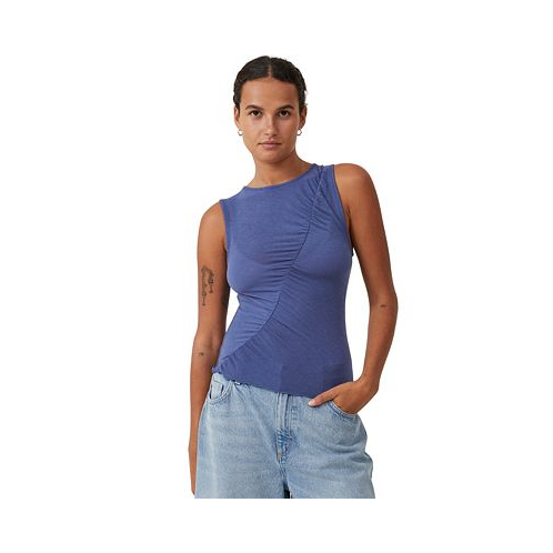 COTTON ON Womens Hazel Ruched Front Tank