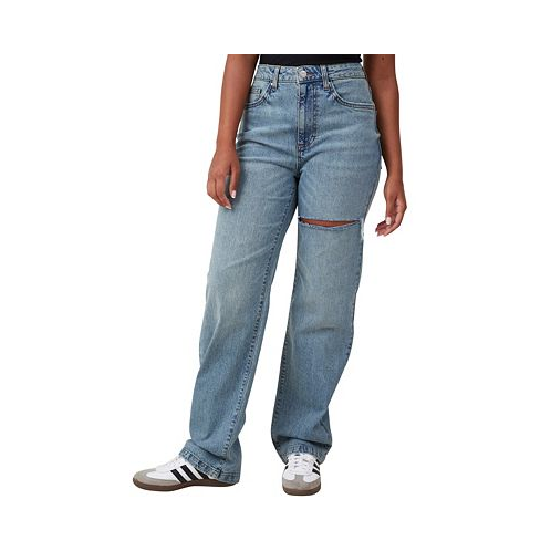 COTTON ON Womens Curvy Stretch Straight Jean