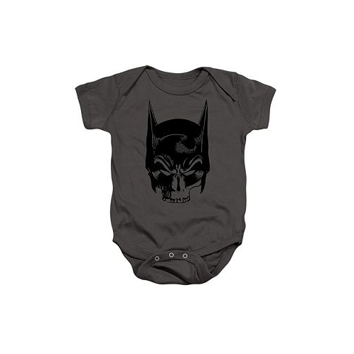 Batman Baby Girls Baby Skull On Gray Snapsuit