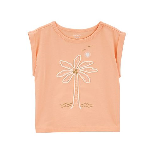 Carters Toddler Girls Palm Tree Knit Tee