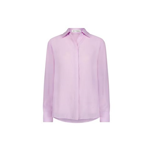 Mac Duggal Womens Classic Georgette Button Up Shirt